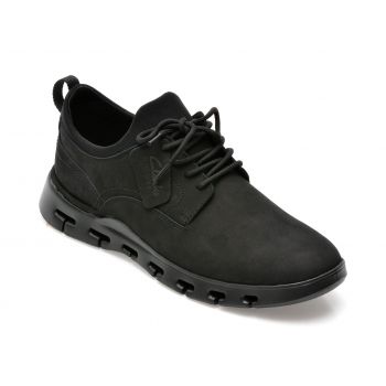 Pantofi CLARKS negri, NATUXTW, din nabuc Pantofi CLARKS negri, NATUXTW, din nabuc