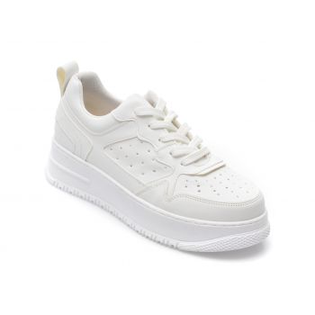 Pantofi GRYXX albi, 22100, din piele ecologica