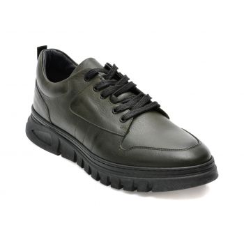 Pantofi OTTER kaki, 61901, din piele naturala Pantofi OTTER kaki, 61901, din piele naturala