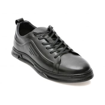 Pantofi OTTER negri, 17410, din piele naturala Pantofi OTTER negri, 17410, din piele naturala