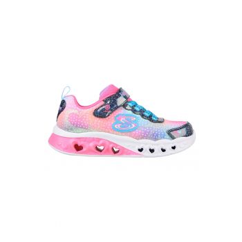 Pantofi sport cu velcro si model colorblock Flutter Heart Lights