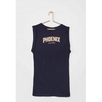 Rochie-tricou de bumbac fara maneci