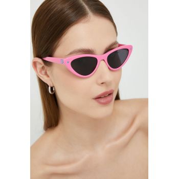 Chiara Ferragni ochelari de soare femei, culoarea roz de firma originali