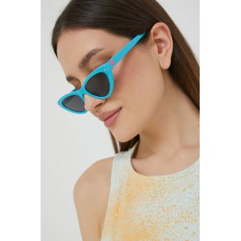Chiara Ferragni ochelari de soare femei, culoarea turcoaz de firma originali