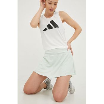 adidas Performance fusta culoarea verde, mini, evazati ieftina