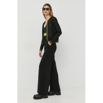 Karl Lagerfeld pulover femei, culoarea negru, light de firma original