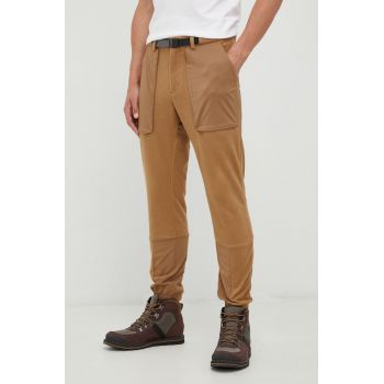 Columbia pantaloni barbati, culoarea maro, drept de firma originali