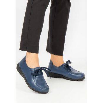 Mocasini piele naturala Daren Navy