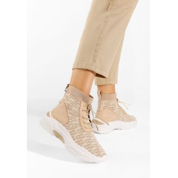 Sneakers High-Top kaki Suela ieftini