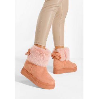 Cizme tip ugg roz Michi de firma originale