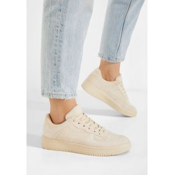 Sneakers dama bej Anitha la reducere