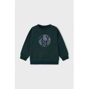 Mayoral bluza copii culoarea verde, cu imprimeu