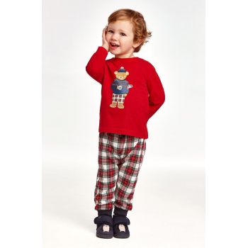 Mayoral pijama copii culoarea rosu, cu imprimeu ieftine