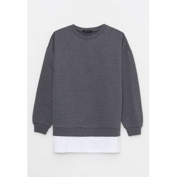 Bluza cu decolteu la baza gatului si maneci cazute