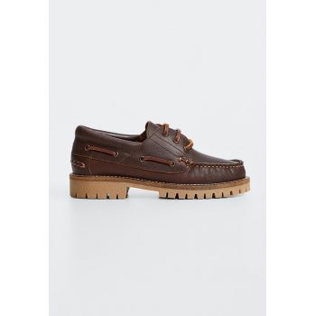 Pantofi boat din piele cu cusaturi contrastante Nautico Pantofi boat din piele cu cusaturi contrastante Nautico