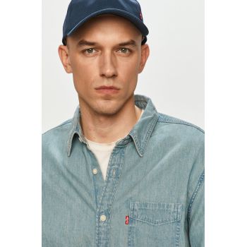 Levi's camasa din bumbac barbati, cu guler clasic, regular