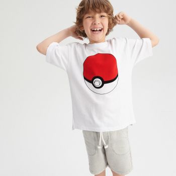 Reserved - Tricou cu imprimeu Pokémon - Alb