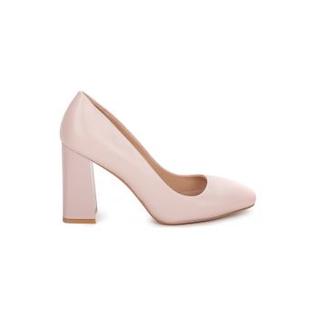 KEDDO - Pantofi de piele ecologica cu varf patrat KEDDO - Pantofi de piele ecologica cu varf patrat