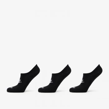 Nike Everyday Plus Cushioned Footie 3-Pack Socks Black/ White ieftin
