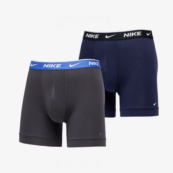 Nike Everyday Cotton Stretch Boxer Brief 2-Pack Anthracite/ Obsidian