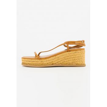 Sandale-espadrile cu talpa wedge Alexx
