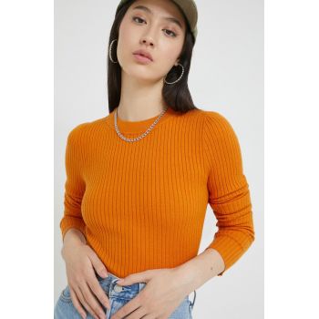 Noisy May pulover femei, culoarea portocaliu, light