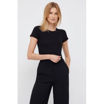 Pepe Jeans tricou femei, culoarea negru