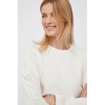 Sisley bluza femei, culoarea bej, neted de firma original