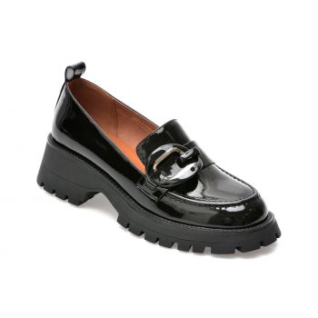 Pantofi EPICA negri, RT1779, din piele naturala lacuita Pantofi EPICA negri, RT1779, din piele naturala lacuita