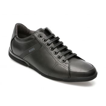 Pantofi HUGO BOSS negri, 1262, din piele naturala Pantofi HUGO BOSS negri, 1262, din piele naturala
