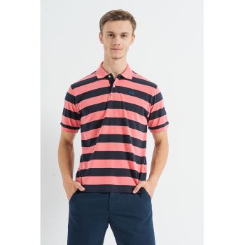 Tricou polo cu dungi