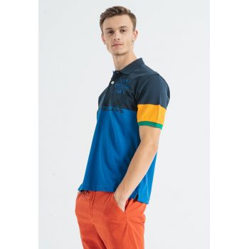 Tricou polo de bumbac cu imprimeu