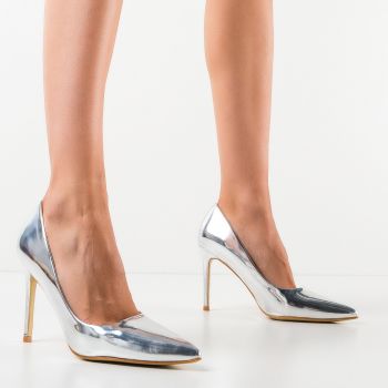 Pantofi dama Sinead Argintii ieftini