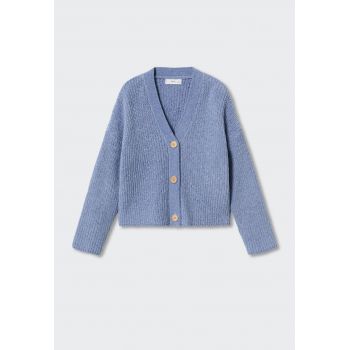 Cardigan tricotat gros cu maneci cazute Souffle