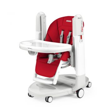 Scaun de masa 3 in 1 Peg Perego Tatamia Follow Me 0-15 Kg Fragola Visiniu de firma original