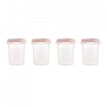 Set 4 recipiente ermetice gradate 250 ml Terra Blush