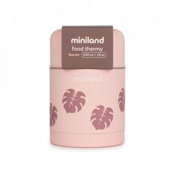 Termos mancare solida Miniland Terra Leaves 600 ml