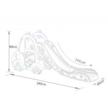 Tobogan MyKids masina cu cos de baschet OM002 Blue ieftin