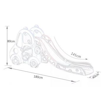 Tobogan MyKids masina cu cos de baschet OM002 Roz de firma original