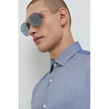 BOSS ochelari de soare barbati, culoarea gri