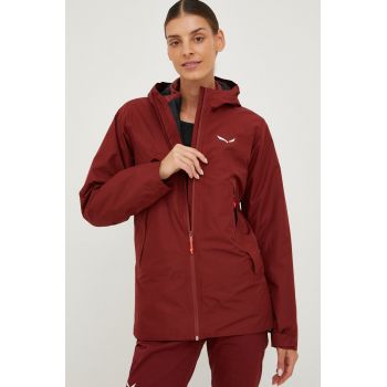 Salewa geaca outdoor Fanes culoarea bordo de firma originala