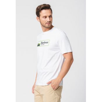 Tricou regular fit cu logo supradimensionat Lowland