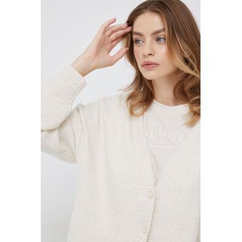 Vero Moda cardigan femei, culoarea bej