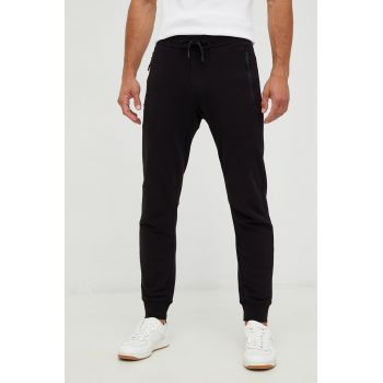 Armani Exchange pantaloni barbati, culoarea negru de firma originali