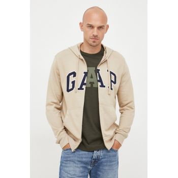 GAP bluza barbati, culoarea verde, cu imprimeu