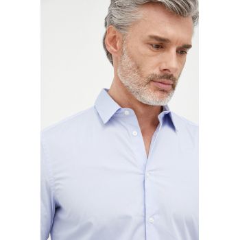Sisley camasa barbati, cu guler clasic, slim ieftina