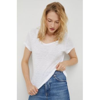 American Vintage tricou femei, culoarea alb ieftin