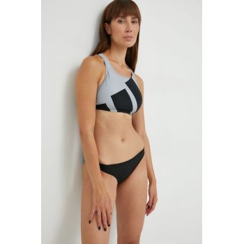 adidas Performance costum de baie din două piese culoarea gri, cupa usor rigidizata