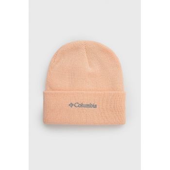 Columbia caciula copii culoarea portocaliu, din tricot gros