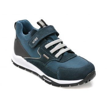 Pantofi sport PRIMIGI bleumarin, 29201, din material textil si piele intoarsa